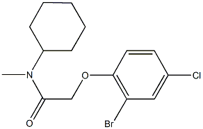 714278-91-8 2-(2-bromo-4-chlorophenoxy)-N-cyclohexyl-N-methylacetamide
