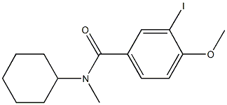 N-cyclohexyl-3-iodo-4-methoxy-N-methylbenzamide Struktur