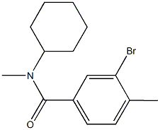 3-bromo-N-cyclohexyl-N,4-dimethylbenzamide Structure