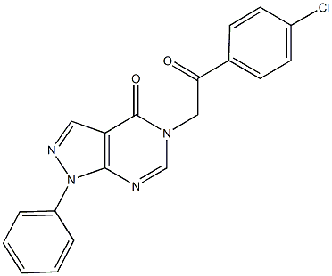 5-[2-(4-chlorophenyl)-2-oxoethyl]-1-phenyl-1,5-dihydro-4H-pyrazolo[3,4-d]pyrimidin-4-one|