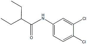 N-(3,4-dichlorophenyl)-2-ethylbutanamide 化学構造式