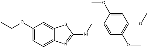 N-(6-ethoxy-1,3-benzothiazol-2-yl)-N-(2,4,5-trimethoxybenzyl)amine Struktur