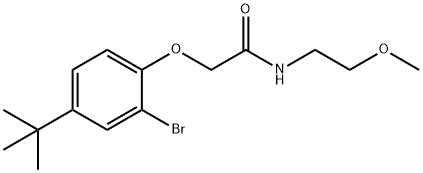 717829-51-1 2-(2-bromo-4-tert-butylphenoxy)-N-(2-methoxyethyl)acetamide