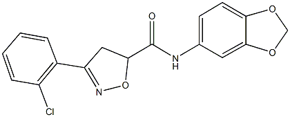 717831-14-6 N-(1,3-benzodioxol-5-yl)-3-(2-chlorophenyl)-4,5-dihydro-5-isoxazolecarboxamide