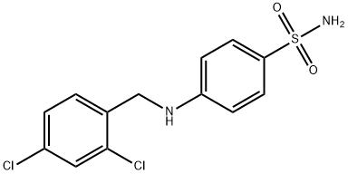 4-[(2,4-dichlorobenzyl)amino]benzenesulfonamide Struktur