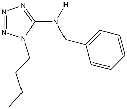 N-benzyl-N-(1-butyl-1H-tetraazol-5-yl)amine Structure