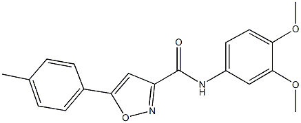 717833-54-0 N-(3,4-dimethoxyphenyl)-5-(4-methylphenyl)-3-isoxazolecarboxamide