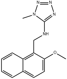 N-[(2-methoxy-1-naphthyl)methyl]-N-(1-methyl-1H-tetraazol-5-yl)amine Struktur