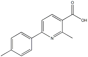 2-methyl-6-(4-methylphenyl)nicotinic acid Structure