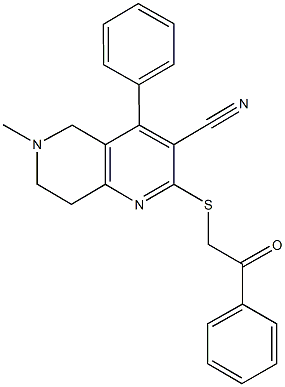 717841-90-2 6-methyl-2-[(2-oxo-2-phenylethyl)sulfanyl]-4-phenyl-5,6,7,8-tetrahydro[1,6]naphthyridine-3-carbonitrile