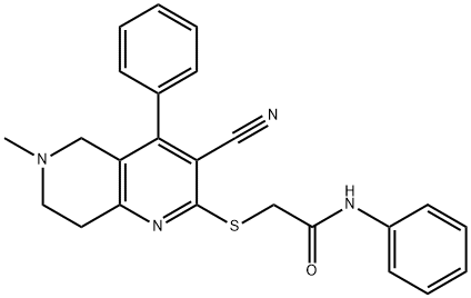 717841-92-4 2-[(3-cyano-6-methyl-4-phenyl-5,6,7,8-tetrahydro[1,6]naphthyridin-2-yl)sulfanyl]-N-phenylacetamide