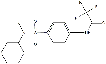 N-(4-{[cyclohexyl(methyl)amino]sulfonyl}phenyl)-2,2,2-trifluoroacetamide Structure