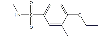 4-ethoxy-N-ethyl-3-methylbenzenesulfonamide Struktur
