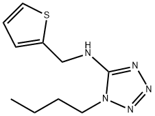 N-(1-butyl-1H-tetraazol-5-yl)-N-(2-thienylmethyl)amine 化学構造式