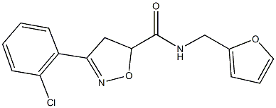 717877-93-5 3-(2-chlorophenyl)-N-(2-furylmethyl)-4,5-dihydro-5-isoxazolecarboxamide