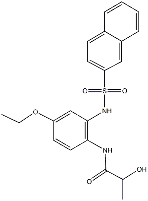 717878-82-5 N-{4-ethoxy-2-[(2-naphthylsulfonyl)amino]phenyl}-2-hydroxypropanamide