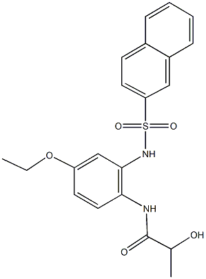 N-{4-ethoxy-2-[(2-naphthylsulfonyl)amino]phenyl}-2-hydroxypropanamide,717878-82-5,结构式