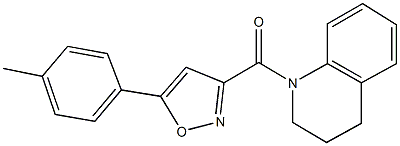 1-{[5-(4-methylphenyl)-3-isoxazolyl]carbonyl}-1,2,3,4-tetrahydroquinoline,717878-98-3,结构式