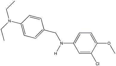 N-{4-[(3-chloro-4-methoxyanilino)methyl]phenyl}-N,N-diethylamine Struktur