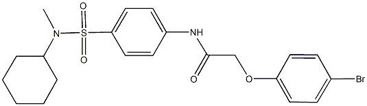 717891-41-3 2-(4-bromophenoxy)-N-(4-{[cyclohexyl(methyl)amino]sulfonyl}phenyl)acetamide
