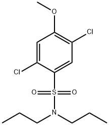 2,5-dichloro-4-methoxy-N,N-dipropylbenzenesulfonamide Structure