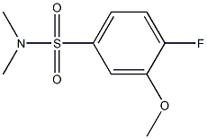 4-fluoro-3-methoxy-N,N-dimethylbenzenesulfonamide Structure