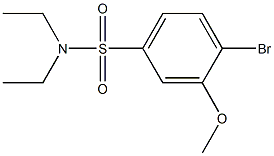 4-bromo-N,N-diethyl-3-methoxybenzenesulfonamide Struktur