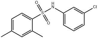 N-(3-chlorophenyl)-2,4-dimethylbenzenesulfonamide 结构式
