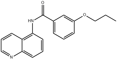 3-propoxy-N-(5-quinolinyl)benzamide 结构式