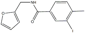 N-(2-furylmethyl)-3-iodo-4-methylbenzamide,718601-35-5,结构式