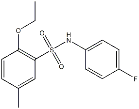 2-ethoxy-N-(4-fluorophenyl)-5-methylbenzenesulfonamide Structure