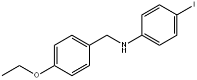 N-(4-ethoxybenzyl)-N-(4-iodophenyl)amine Structure