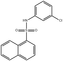 N-(3-chlorophenyl)-1-naphthalenesulfonamide Structure