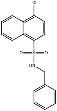 N-benzyl-4-chloro-1-naphthalenesulfonamide Structure