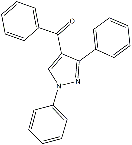 (1,3-diphenyl-1H-pyrazol-4-yl)(phenyl)methanone 化学構造式