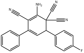 2-amino-6-(4-fluorophenyl)-4-phenyl-2,4-cyclohexadiene-1,1,3-tricarbonitrile|