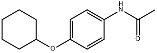 N-[4-(cyclohexyloxy)phenyl]acetamide Struktur