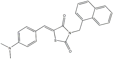 5-[4-(dimethylamino)benzylidene]-3-(1-naphthylmethyl)-1,3-thiazolidine-2,4-dione,720668-76-8,结构式