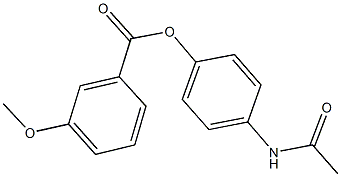 4-(acetylamino)phenyl 3-methoxybenzoate Struktur