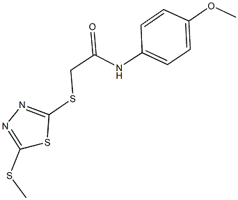 N-(4-methoxyphenyl)-2-{[5-(methylsulfanyl)-1,3,4-thiadiazol-2-yl]sulfanyl}acetamide|