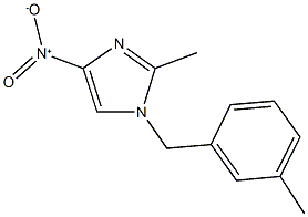 4-nitro-2-methyl-1-(3-methylbenzyl)-1H-imidazole Structure