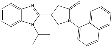 4-(1-isopropyl-1H-benzimidazol-2-yl)-1-(1-naphthyl)-2-pyrrolidinone|