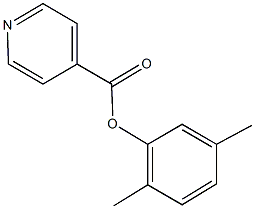 2,5-dimethylphenyl isonicotinate Structure