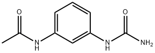 N-{3-[(aminocarbonyl)amino]phenyl}acetamide 化学構造式