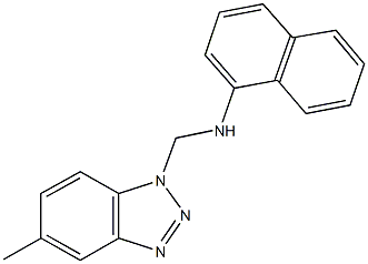 N-[(5-methyl-1H-1,2,3-benzotriazol-1-yl)methyl]-N-(1-naphthyl)amine,720670-45-1,结构式