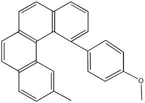 methyl4-(11-methylbenzo[c]phenanthren-1-yl)phenylether Structure