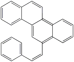 6-(2-phenylvinyl)chrysene Struktur