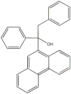 1-(9-phenanthryl)-1,2-diphenylethanol 结构式