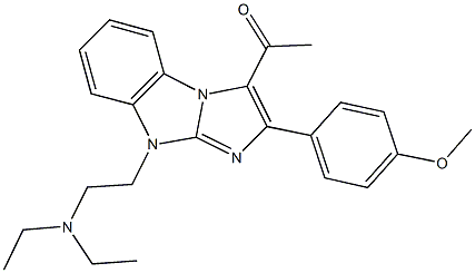 720671-29-4 1-[9-[2-(diethylamino)ethyl]-2-(4-methoxyphenyl)-9H-imidazo[1,2-a]benzimidazol-3-yl]ethanone