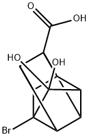 1-bromo-9,9-dihydroxypentacyclo[4.3.0.0~2,5~.0~3,8~.0~4,7~]nonane-4-carboxylic acid 结构式